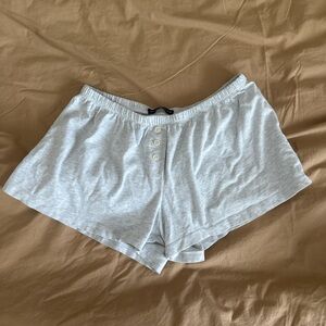 brandy melville gray keira boxer shorts